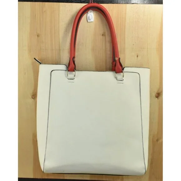 Christian Lacroix Women's Purse Black/White/Red Leather Tote Handbag -Flaws- - Picture 5 of 15